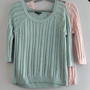 Lot of American Eagle Outfitters Cable Knit Sweaters Sz M